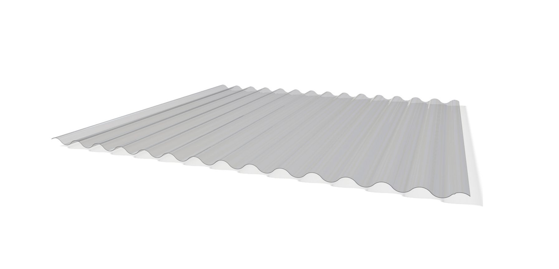 Lichtplatte WP 18-76 1,2mm PVC hart OV glashell  Dach